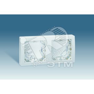 Рамка на 2 поста горизонтальная 75х146 мм, S73L, алюминий 73620-63