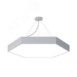 Светильник светодиодный Geometria Hexagon SPO-122-W-40K-066 66Вт 4000К 4800Лм IP40 800*800*80 белый подвесной Б0050552