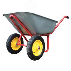 Тачка строительная двухколесная, 110 л, грузоподъемность 240 кг, Профи 77619