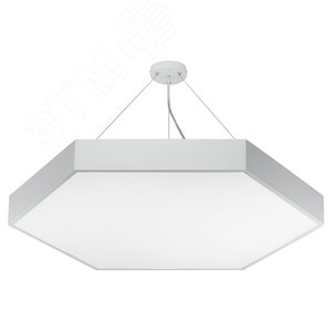 Светильник LED Geometria Hexagon SPO-121-W-40K-038 38Вт 4000K 4000Лм IP40 600*80 белый подвесной драйвер внутри Б0058876