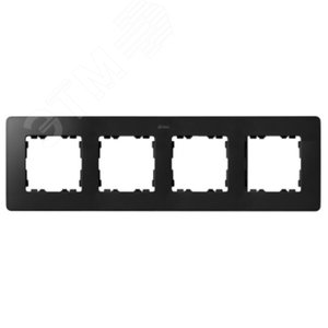 Купить Рамка 4 поста цвета графит с основанием цвета алюминий S82 Detail 8200640-238 Рамка 4 поста цвета графит с основанием цвета алюминий S82 Detail 8200640-238