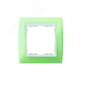 Купить Рамка на 2 поста, S82, пастель зеленая - белый 82621-65 Рамка на 2 поста, S82, пастель зеленая - белый 82621-65