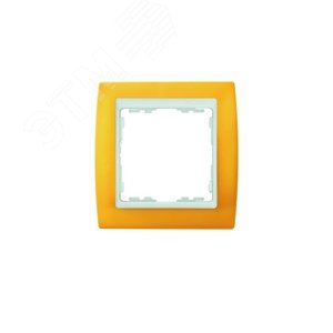 Рамка на 2 поста, S82, желтая - белый 82622-62
