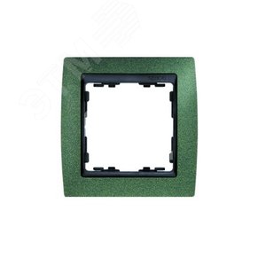 Рамка на 3 поста, S82, зеленая текстура - графит 82834-65