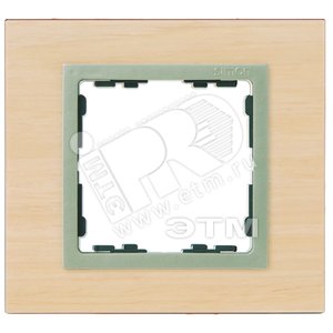 Рамка на 1 пост, S82N, клён - шампань (дерево) 82917-68