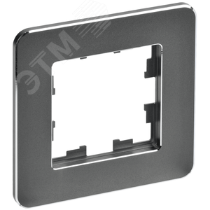 BRITE Рамка 1-мест. РУ-1-1-Бр металл титан RE IEK BR-M12-M-01-K48