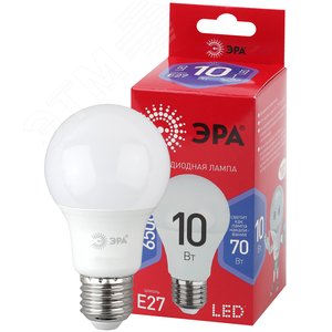 Лампа светодиодная LED A60-10W-865-E27 R (диод, груша, 10Вт, хол, E27) (10/100/2000) Б0045324