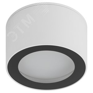 Светильник настенно-потолочный спот OL28 WH/BK GX53, черно-белый, IP44 Б0055581