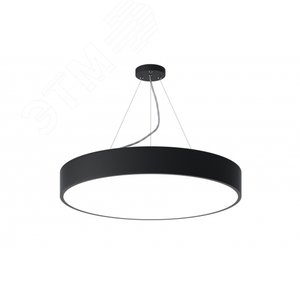 Светильник LED Geometria Ring SPO-131-B-40K-045 45Вт 4000К 4000Лм IP40 600*80 черный подвесной драйвер внутри Б0058899
