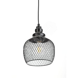 Подвес PL8 BK металл, E27, max 60W, d170 мм, черный (10/180) Б0037455
