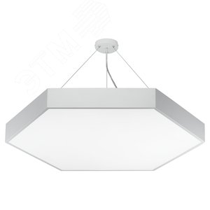 Светильник LED Geometria Hexagon SPO-122-W-40K-066 66Вт 4000К 800*800*80 белый подвесной драйвер внутри Б0058878