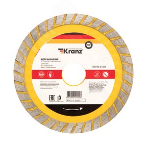 Диск алмазный отрезной Turbo волна 115x22.2x2x10 мм etmKR-90-0130