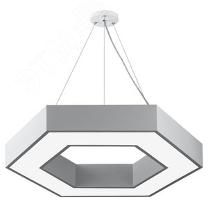Светильник LED Geometria Hexagon SPO-124-W-40K-051 51Вт 4000К 800*800*80 белый подвесной драйвер внутри Б0058882