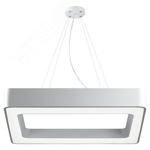 Светильник LED Geometria Quadro SPO-161-W-40K-060 60Вт 4000К 5500Лм IP40 600*600*80 белый подвесной драйвер внутри Б0058892