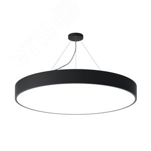 Светильник светодиодный Geometria Ring SPO-132-B-40K-088 88Вт 4000К 6000Лм IP40 800*800*80 черный подвесной Б0050561