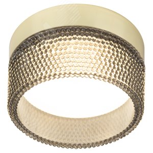 Встраиваемый светильник под лампу GX53 DK97 GD/BK черный золото Б0057460