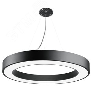 Светильник LED Geometria Ring SPO-134-B-40K-056 56Вт 4000К 4200Лм IP40 800*80 черный подвесной драйвер внутри Б0058905
