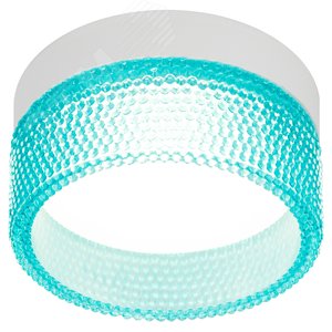 Встраиваемый светильник под лампу GX53 DK97 WH/Blue белый голубой Б0057458