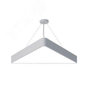 Светильник светодиодный Geometria Delta SPO-152-W-40K-048 48Вт 4000К 3500Лм IP40 800*800*80 белый подвесной Б0050576