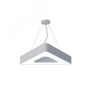 Светильник светодиодный Geometria Delta SPO-153-W-40K-030 30Вт 4000К 2100Лм IP40 600*600*80 белый подвесной Б0050578