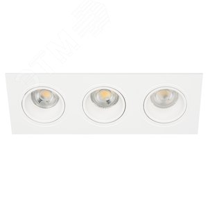 Встраиваемый светильник декоративный KL90-3 WH MR16/GU5.3 белый, пластиковый (MR16/GU5.3 в комплект не входит) Б0054372