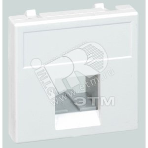 Connect Адаптер на 1 конектор RJ45 Connect AMP(S110SL110SLt)Brand-RexRIT 45х45мм белый K076-9