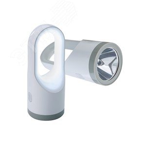 Фонарь аккумуляторный 5W LED +19W LED, 3.7V 1800mah, usb шнур KOSAccu9105W_pearl